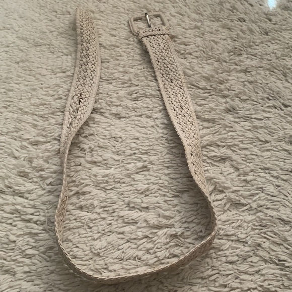 Y2K bebe White Woven Belt - Picture 2 of 4
